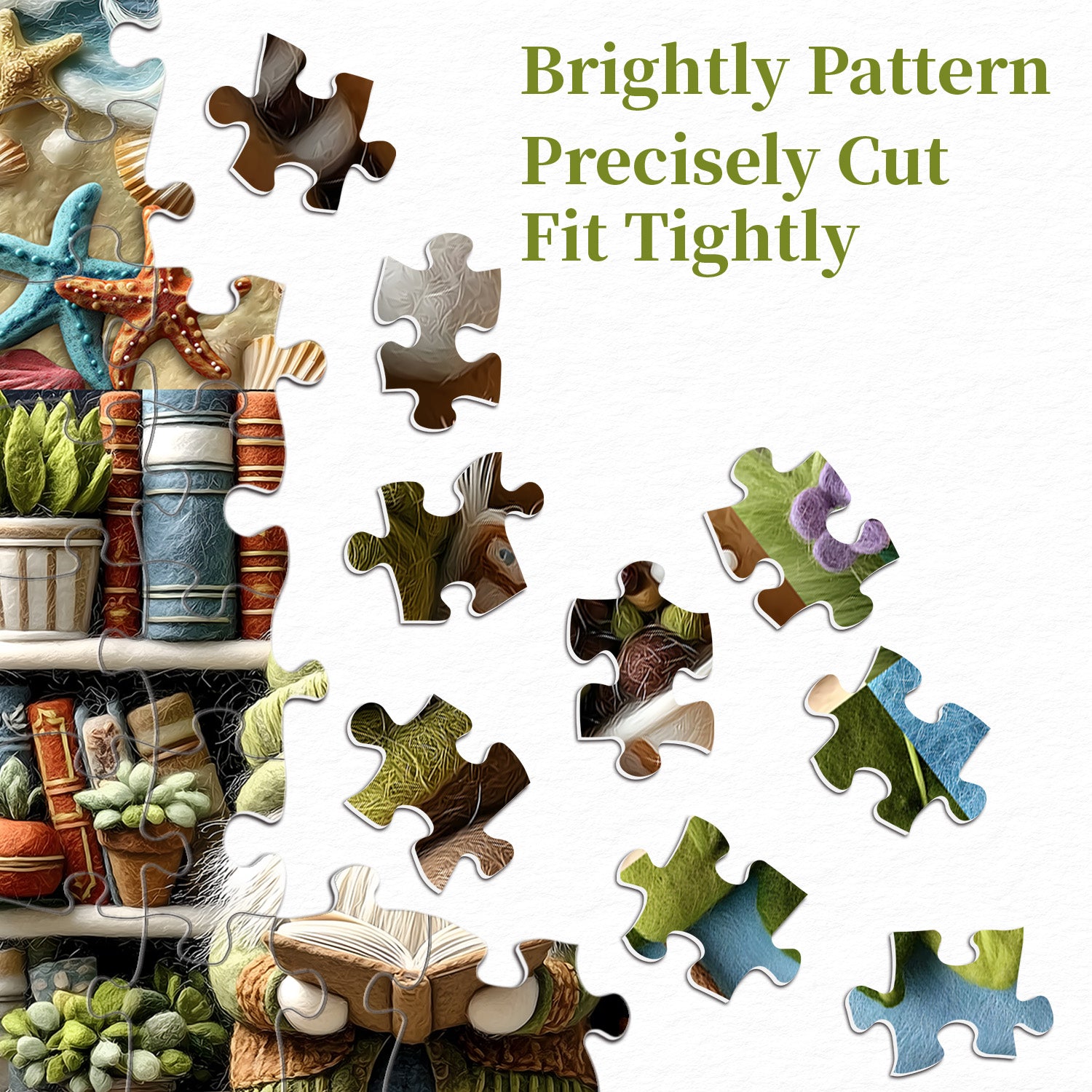 Joyful Gnome Jigsaw Puzzle 1000 Pieces