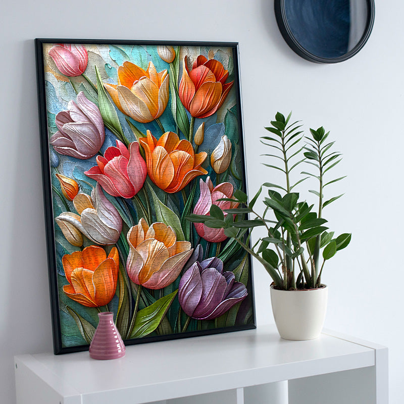 Puzzle en puzzle en tulipes 1000 pièces