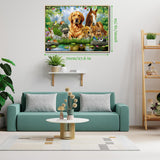 Pezzi del puzzle di jigsaw di gioia estiva 1000