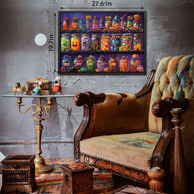 Barattoli di caramelle di Halloween puzzle puzzle 1000 pezzi
