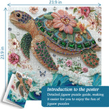 Floral Turtle Dance Jigsaw Puzzle 1000 Pieces