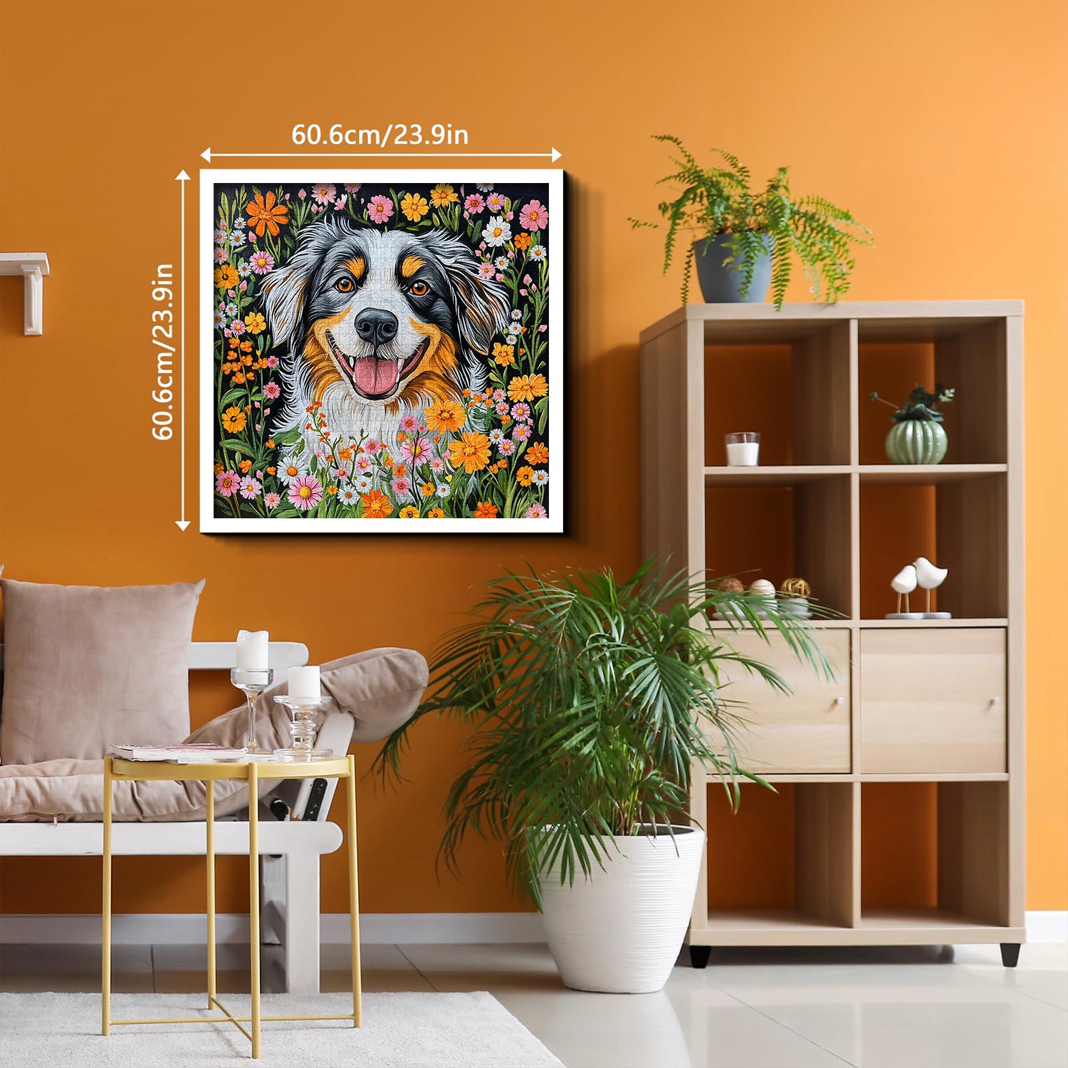 Puzzle puzzle cucciolo di fiori selvatici 1000 pezzi