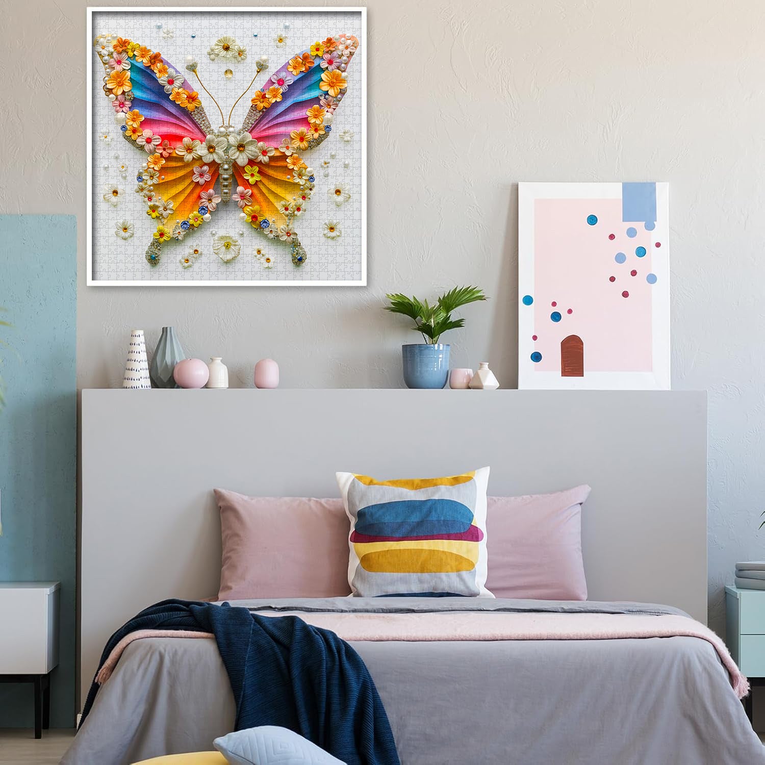 Regenbogen Blütenblatt Schmetterling Jigsaw Puzzle 1000 Teile