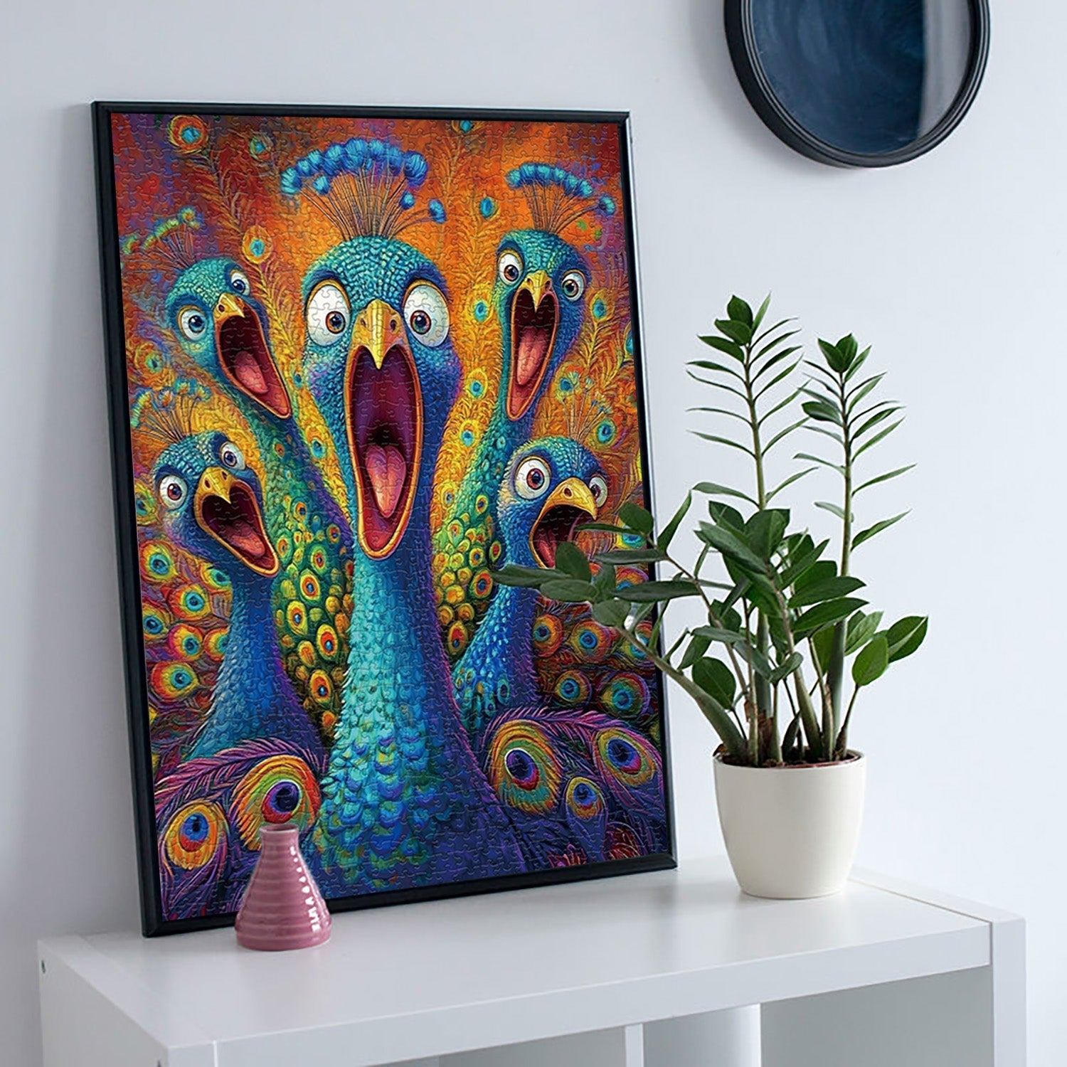Peacock Scream puzzle puzzle 1000 pezzi