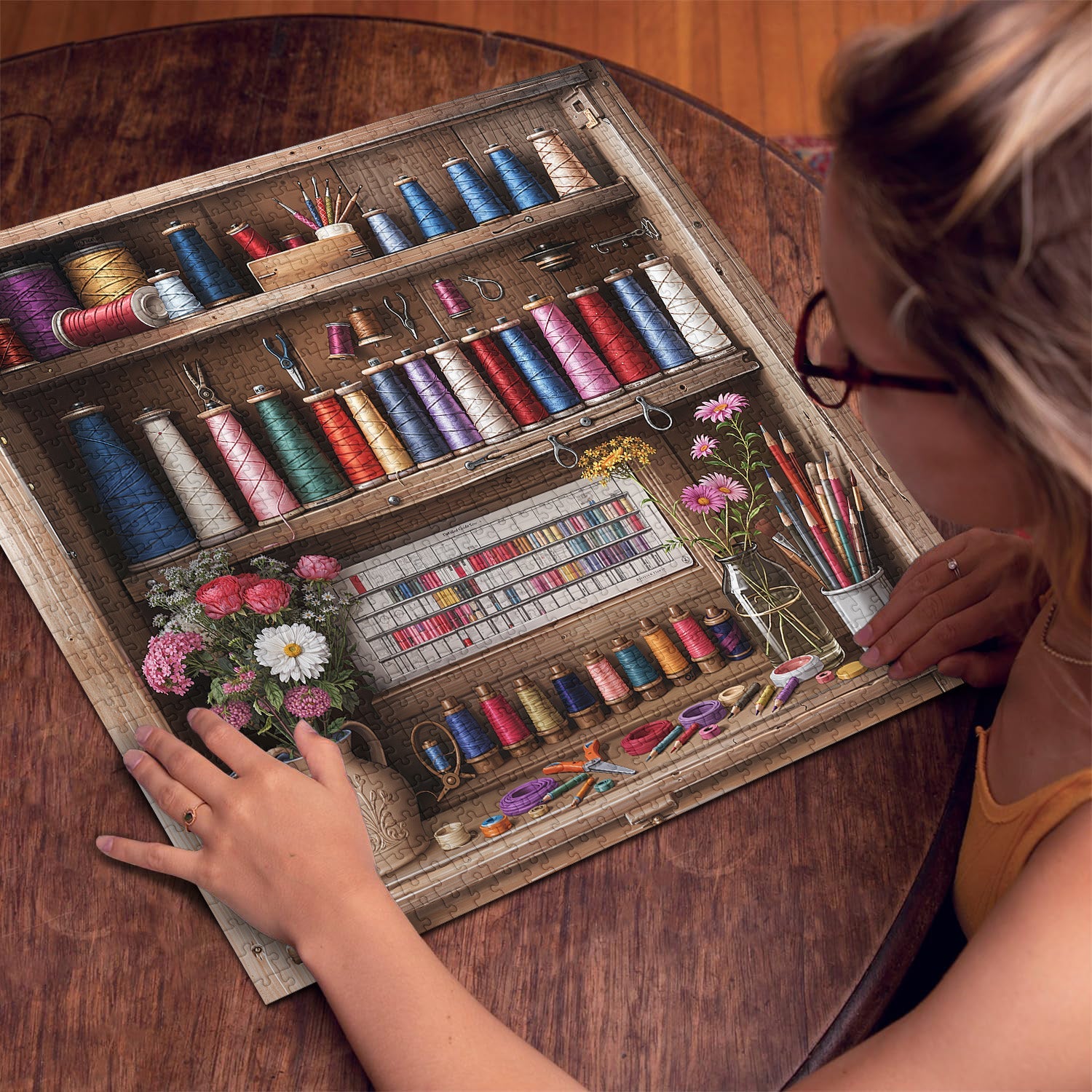 Puzzle coloré à coudre puzzle 1000 pièces