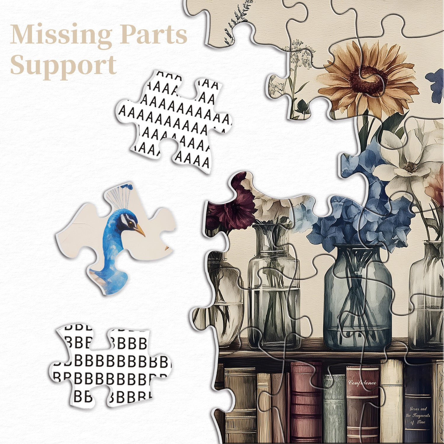 Libri e fiori puzzle puzzle 1000 pezzi