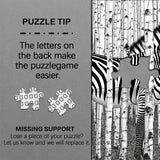Zebrawald-Puzzle 1000 Teile