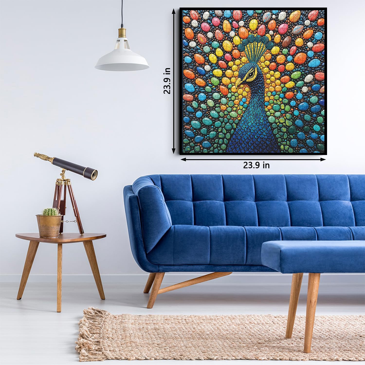 Gemstone Peacock Jigsaw Puzzle 1000 Pieces