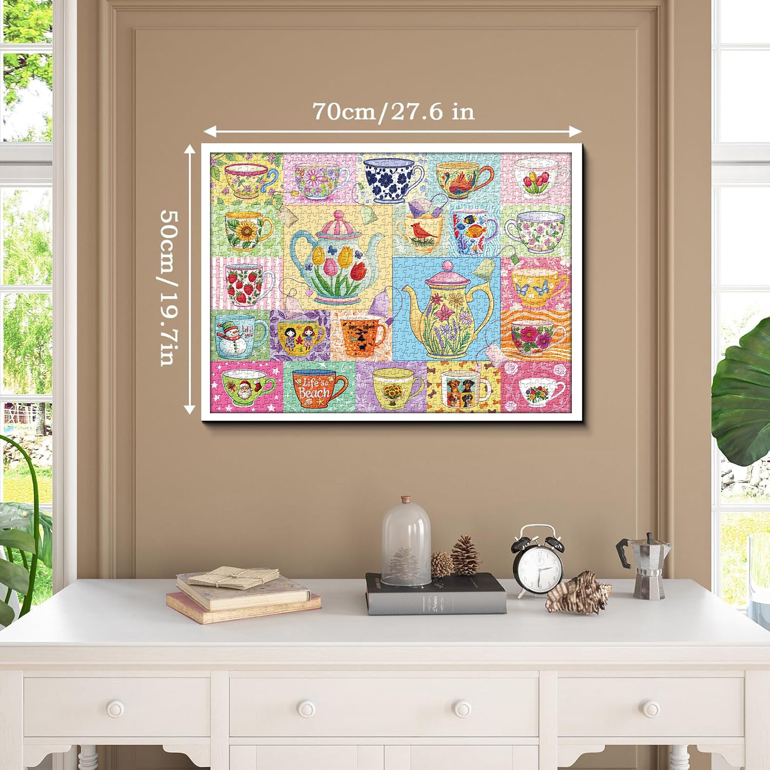 Tasses de fleur puzzle 1000 pièces