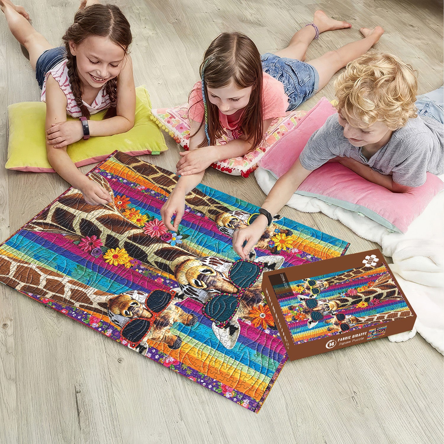 Stoff Giraffe Puzzle 1000 Stücke