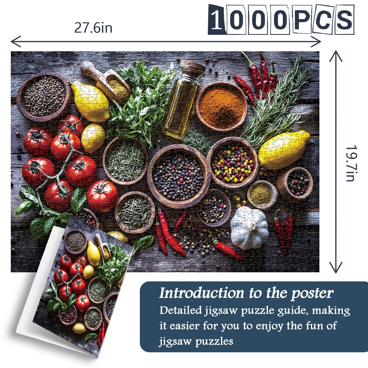 Sapori della palette puzzle puzzle 1000 pezzi