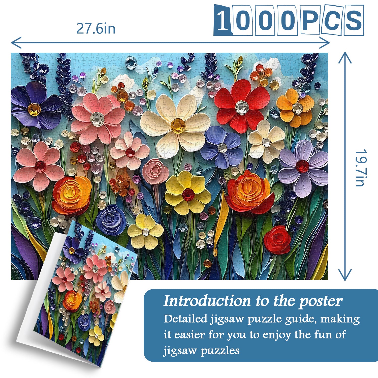 Kristallgarten -Puzzle 1000 Stücke