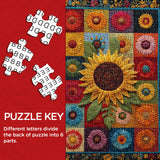 Sunflowers Patchwork Jigsaw Puzzle 1000 Stücke