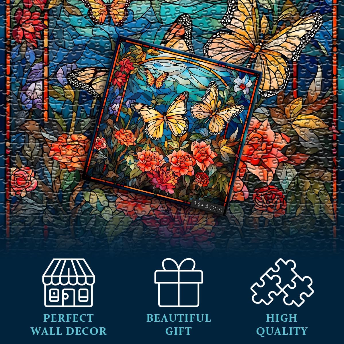 Butterfly Garden Jigsaw Puzzle 1000 Pieces