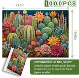 Succulents Embroidery Jigsaw Puzzle 1000 Pieces