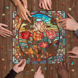 Künstlerische Blumenpuzzle 1000 Stücke