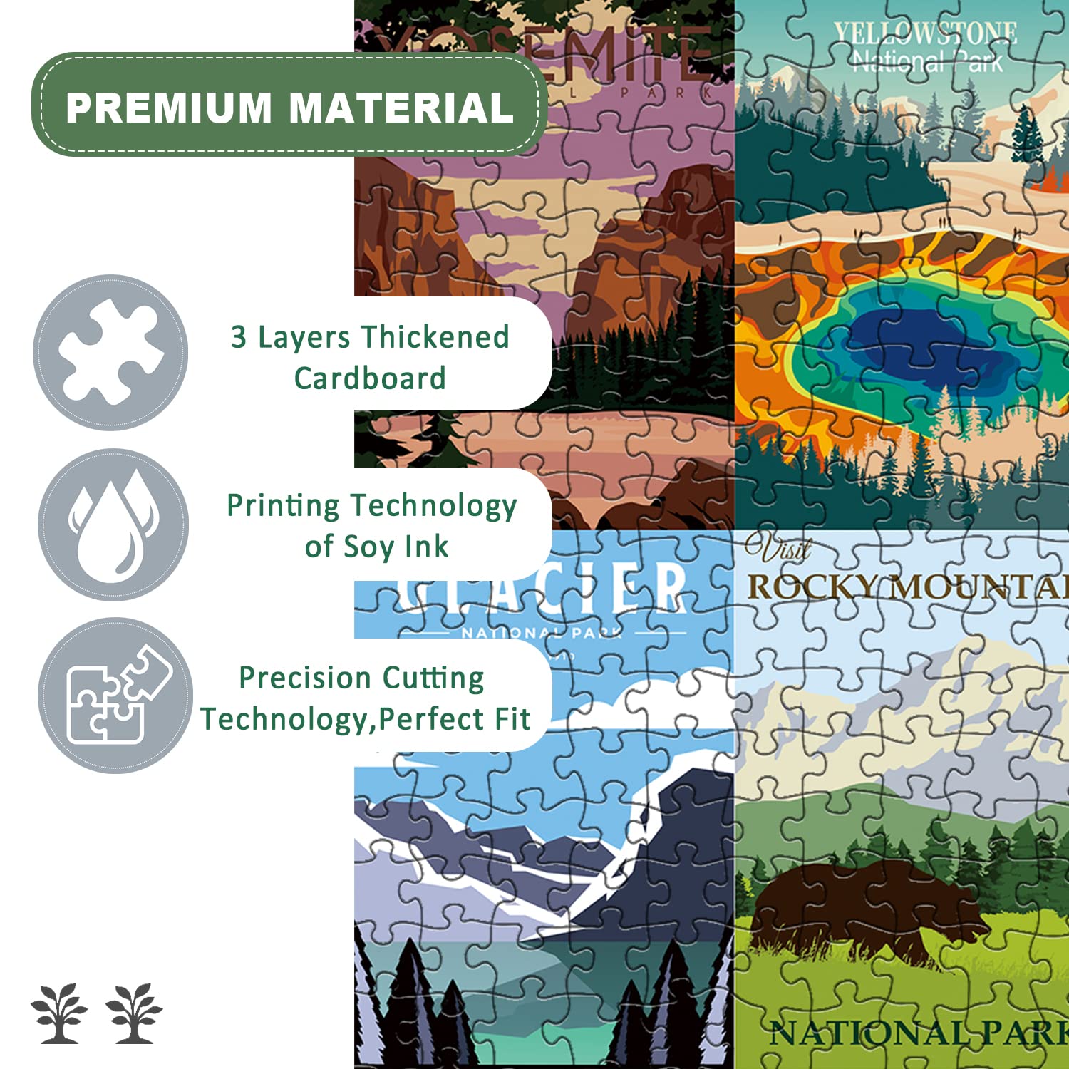 Parchi nazionali puzzle puzzle 1000 pezzi