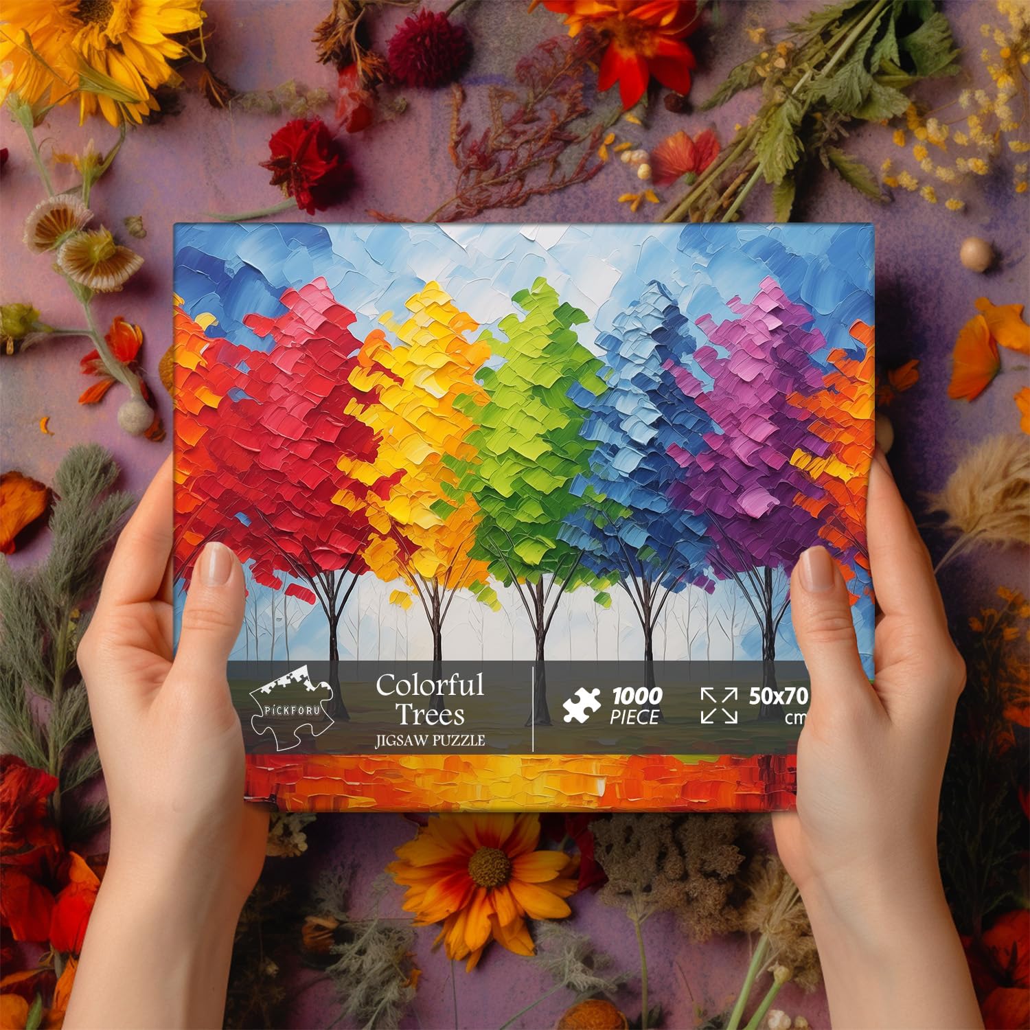 Alberi colorati puzzle puzzle 1000 pezzi