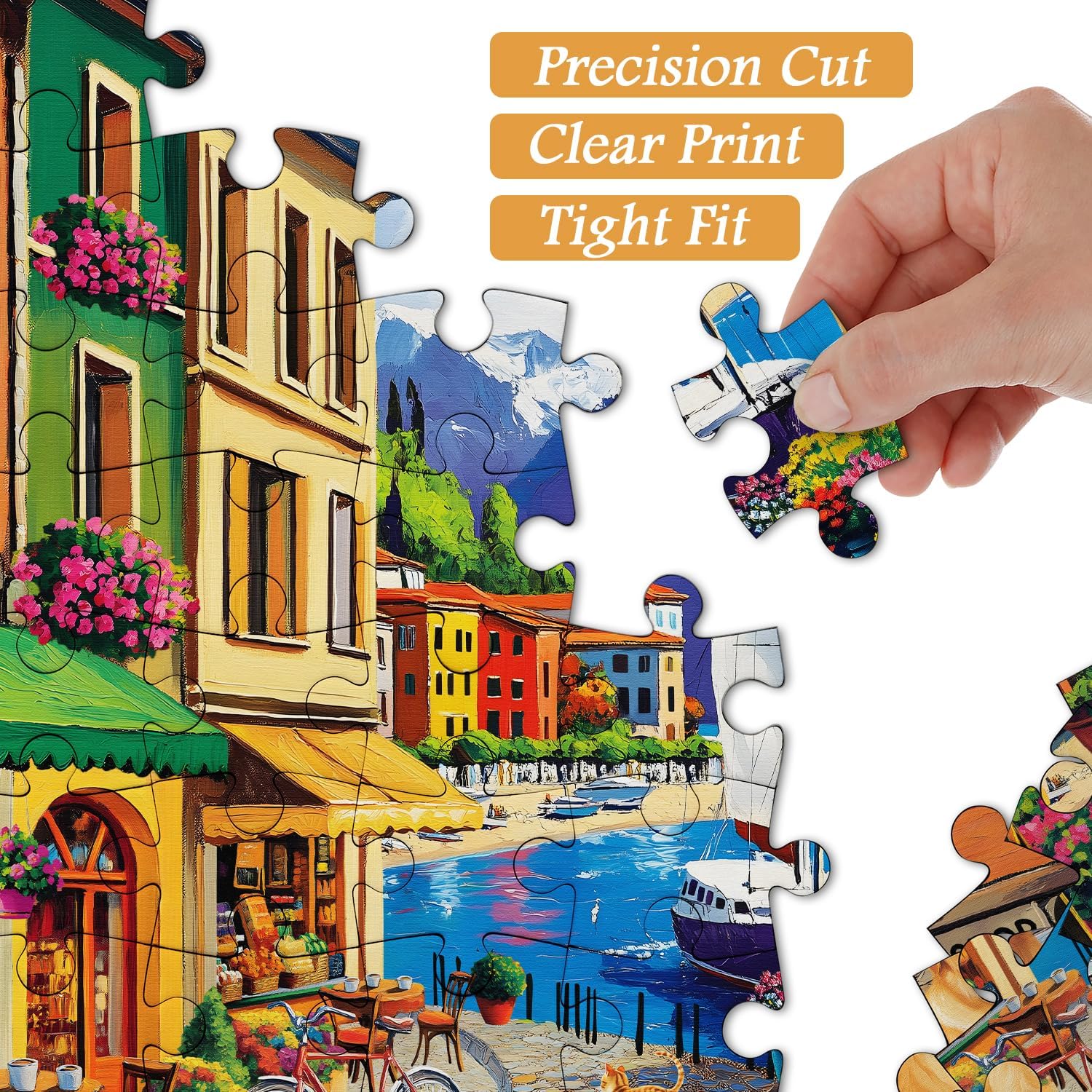 Puzzle cittadino da mare 1000 pezzi