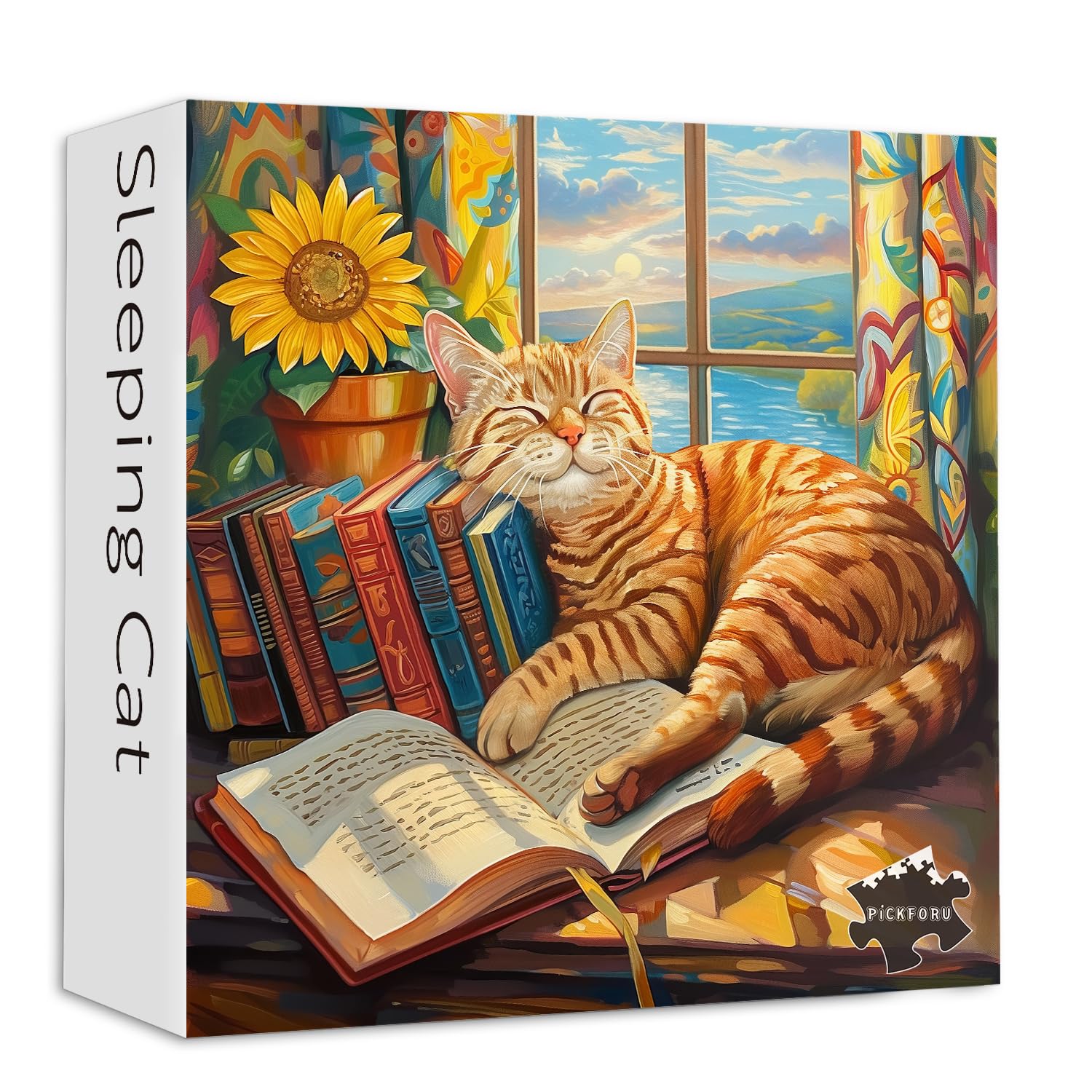 Pieci di puzzle gatto addormentato 1000 pezzi