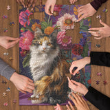 Puzzle gatto e fiori puzzle 1000 pezzi