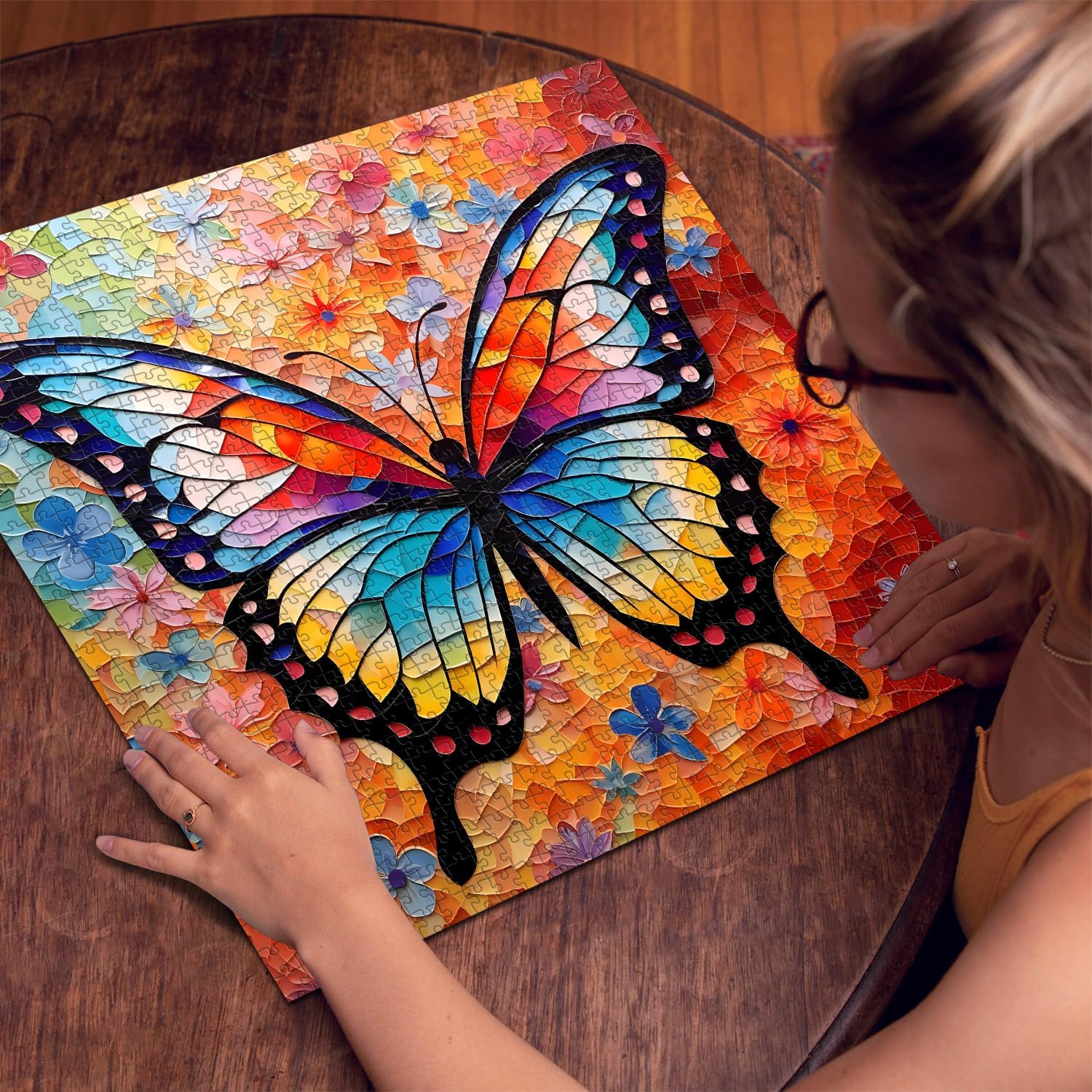 Mosaic Butterfly Art Puzzle 1000 Stücke