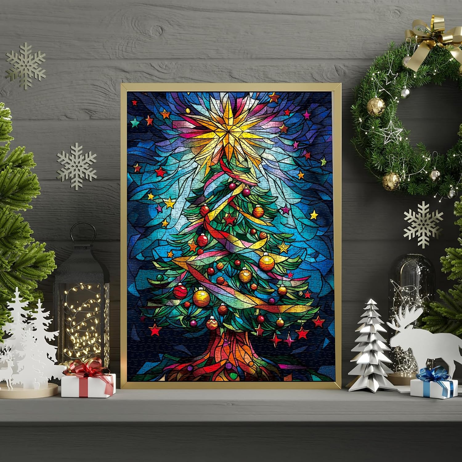 Vidriz Navidad Rompecabezas Rompecabezas 1000 piezas