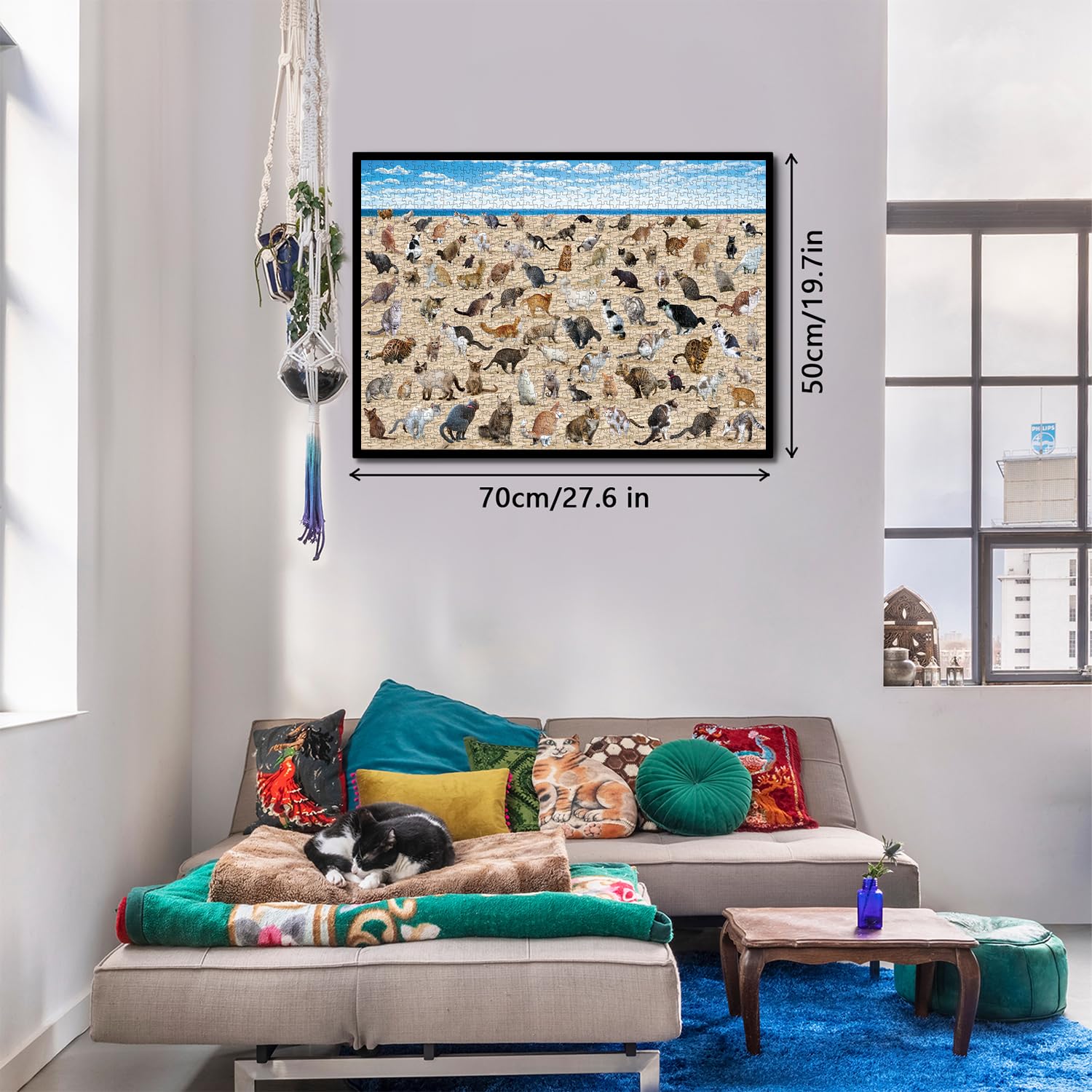 Beach Pooping Cats puzzle puzzle 1000 pezzi