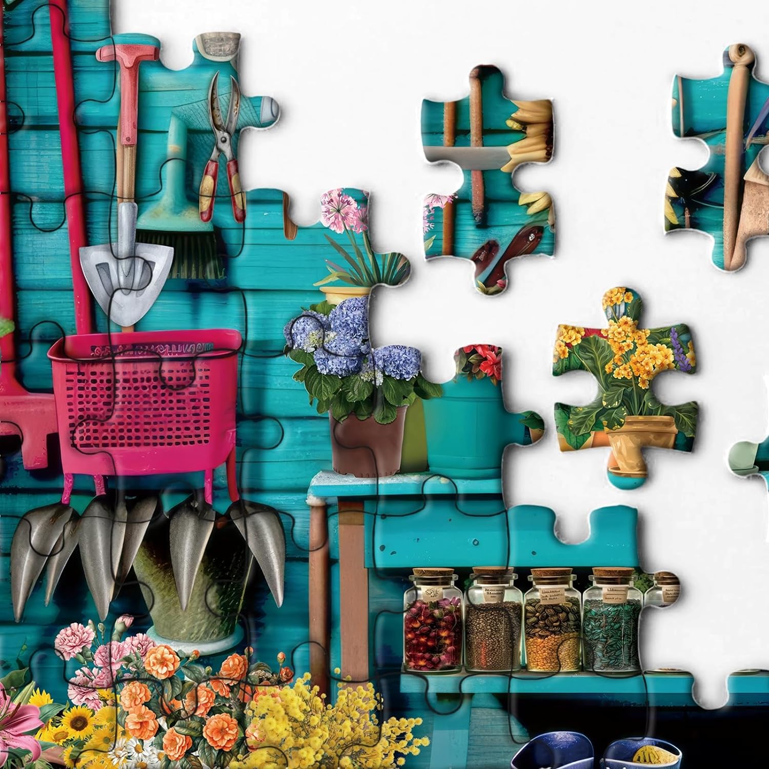 Botanische Haven -Schuppen -Puzzle 1000 Stücke