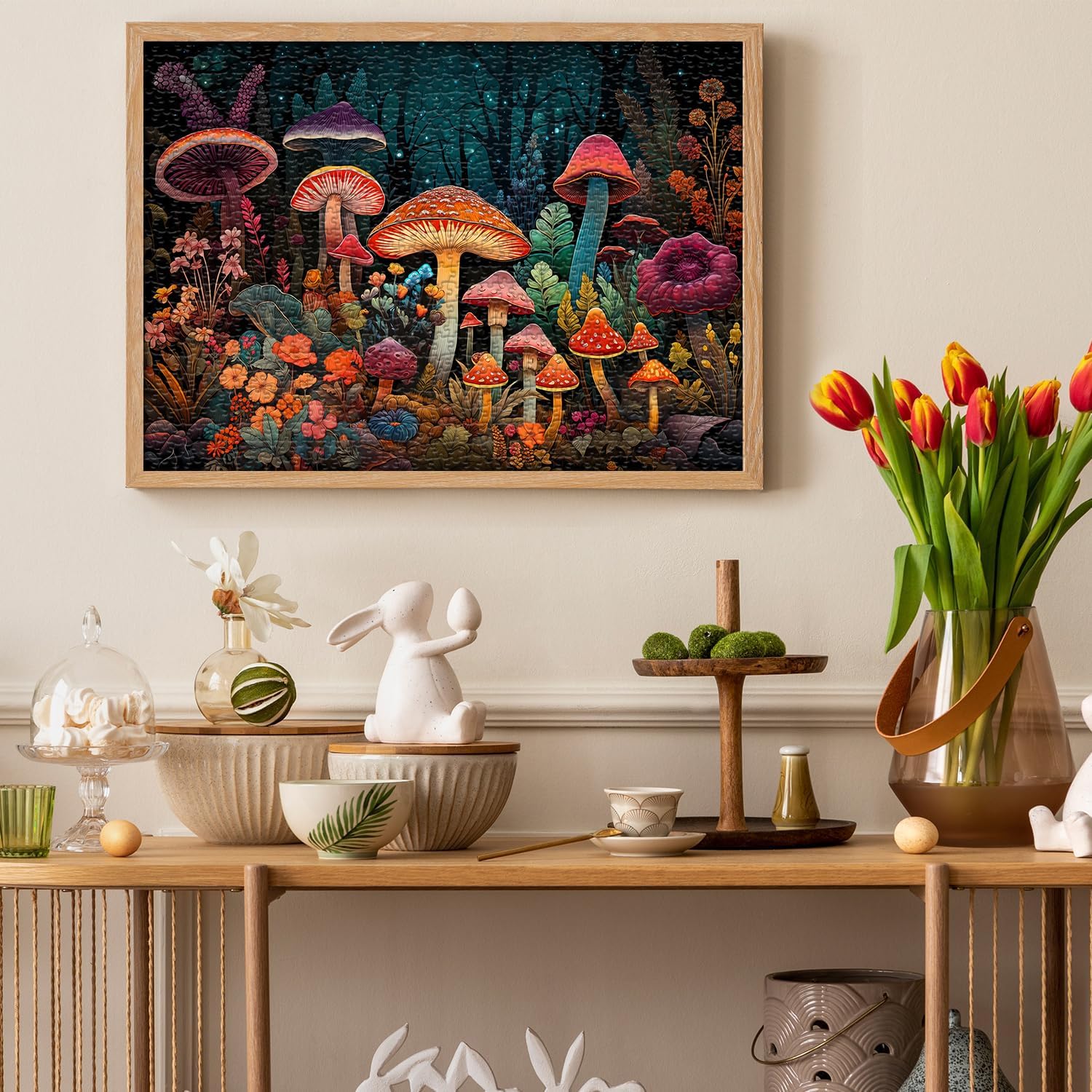 Puzzle foresta di funghi 1000 pezzi