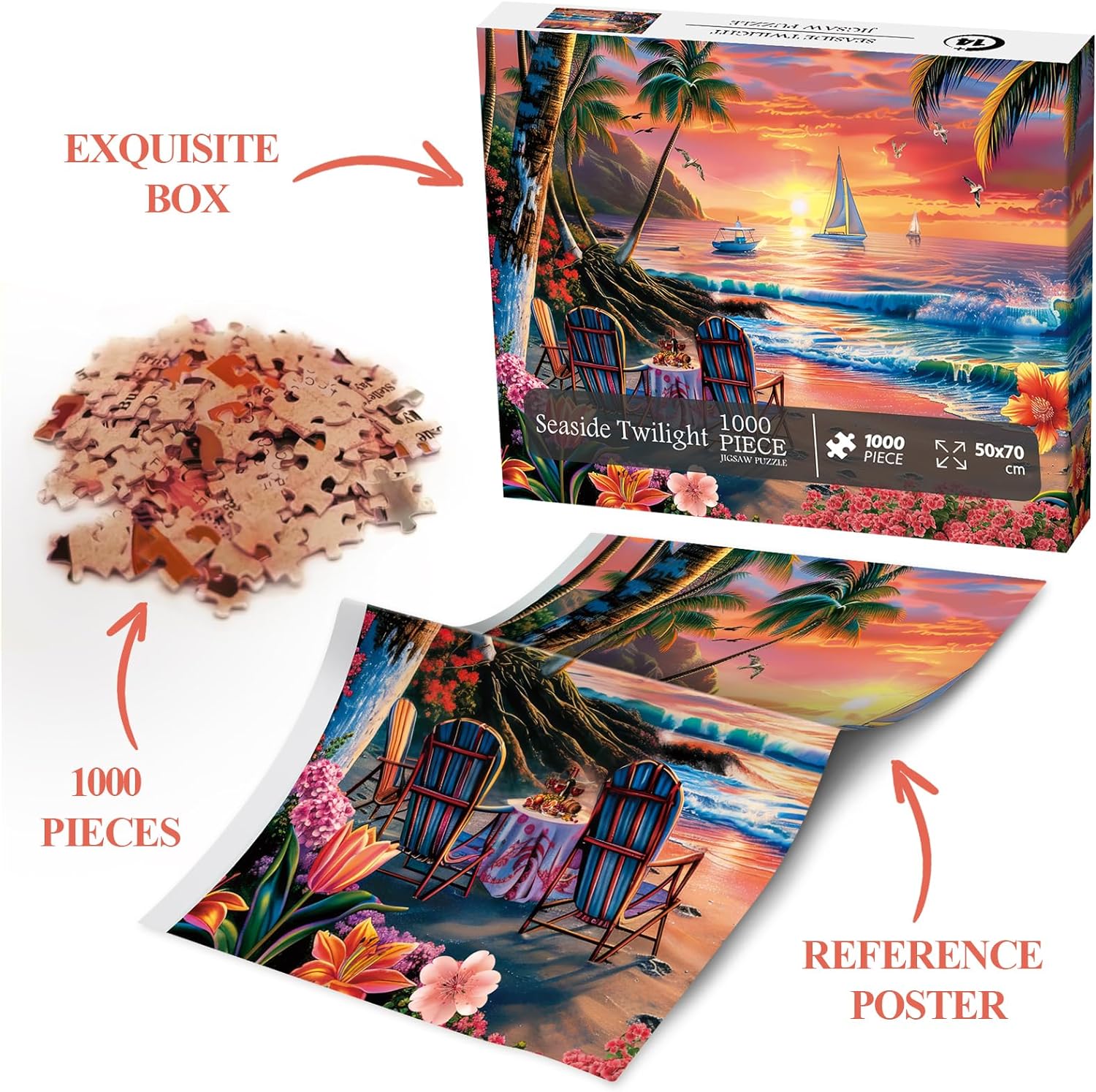 Seaside Twilight puzzle puzzle 1000 pezzi