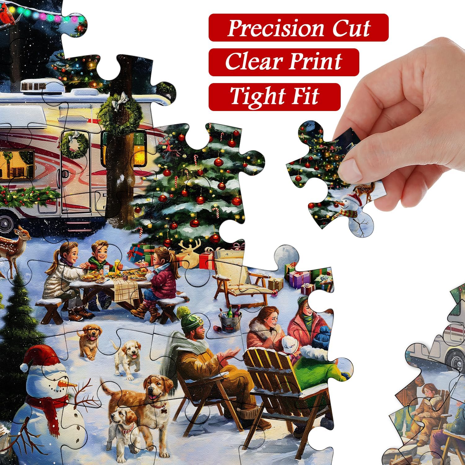 Puzzle puzzle di falò di Natale 1000 pezzi