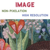 Blumenkaninchenpuzzle 1000 Stücke