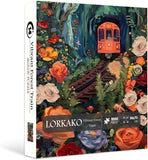 Vibrante Forest Train Rompecabezas Puzzle 1000 Piezas
