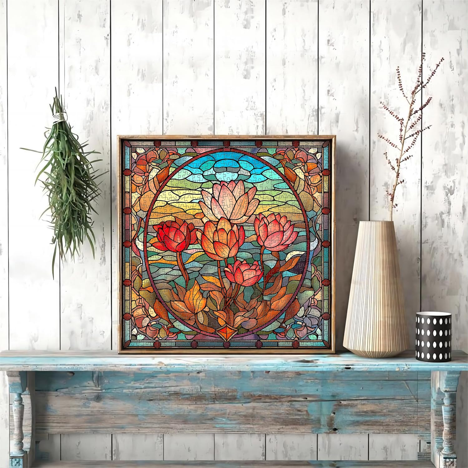 Künstlerische Blumenpuzzle 1000 Stücke