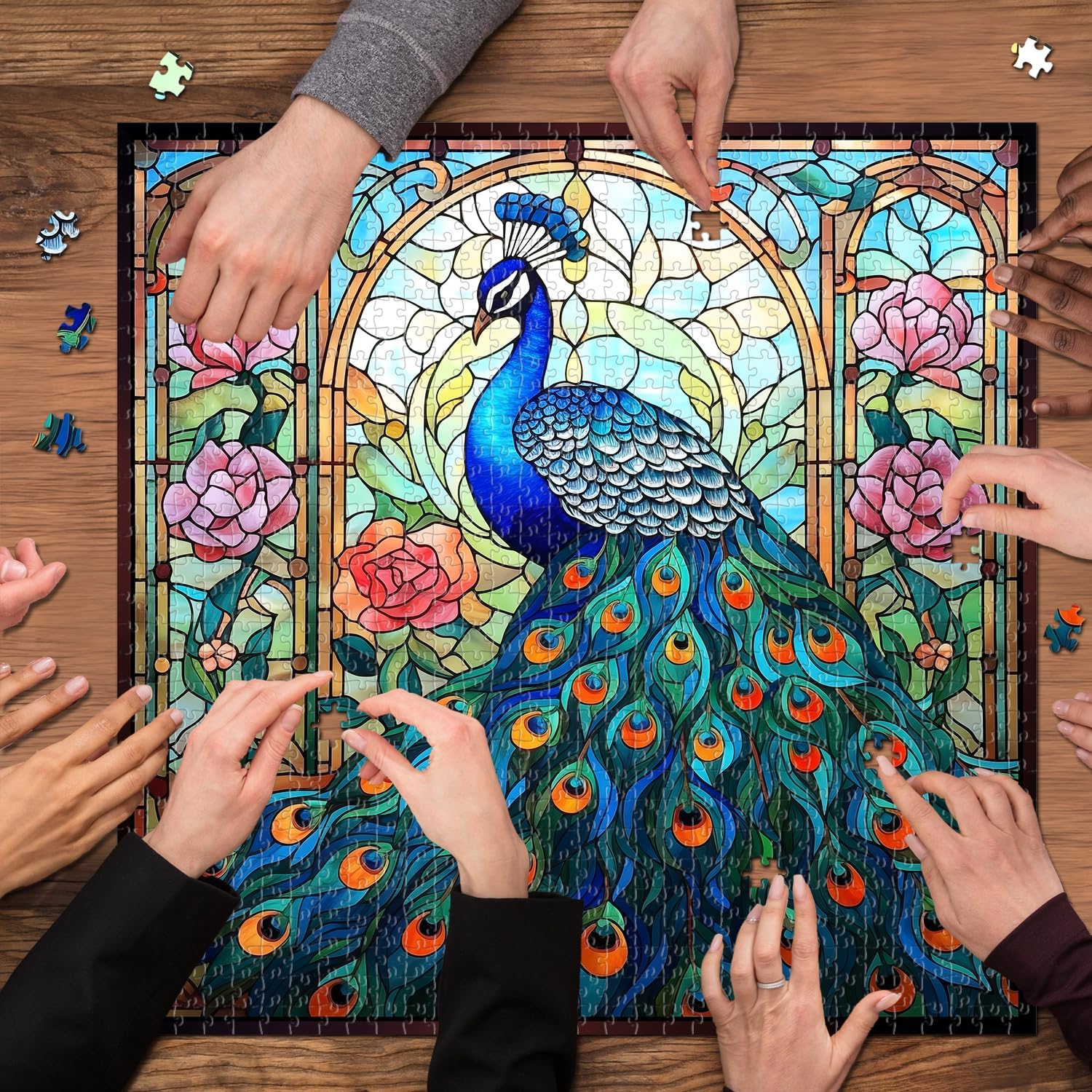 Rompecabezas de pavo real 1000 piezas