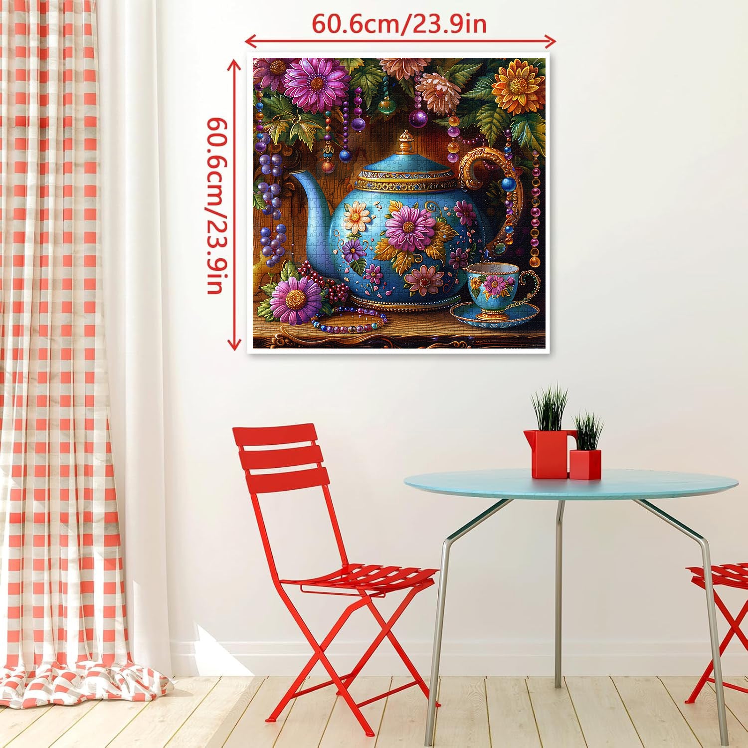 Puzzle puzzle di teiera floreale 1000 pezzi