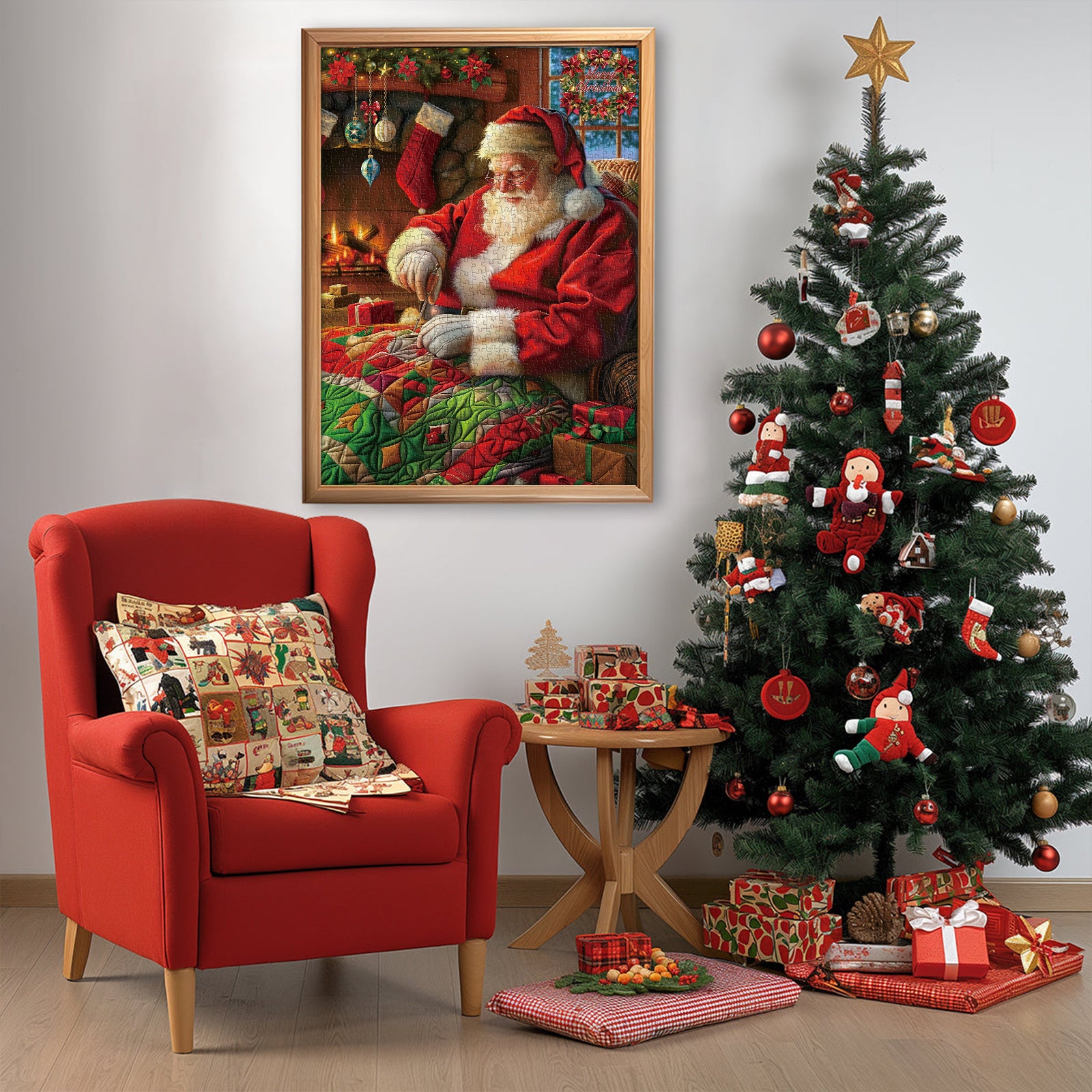 Pun puzzle da puzzle da cucito Babbo Natale 1000 pezzi