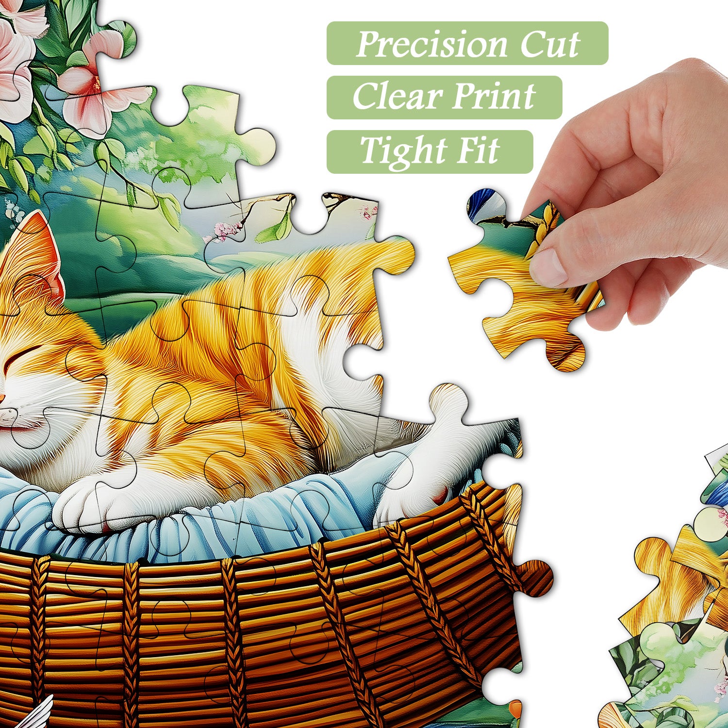 Garden Sleeping Kitten puzzle puzzle 1000 pezzi