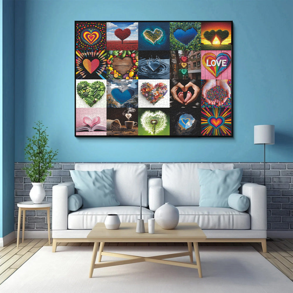 Piece di puzzle amore illimitato