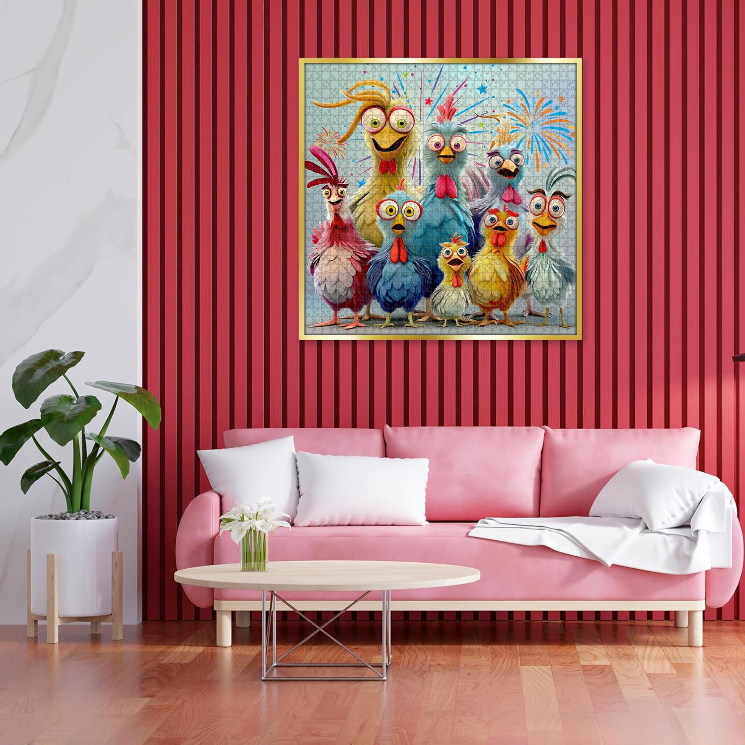 Chicken Family Jigsaw Puzzle 1000 piezas