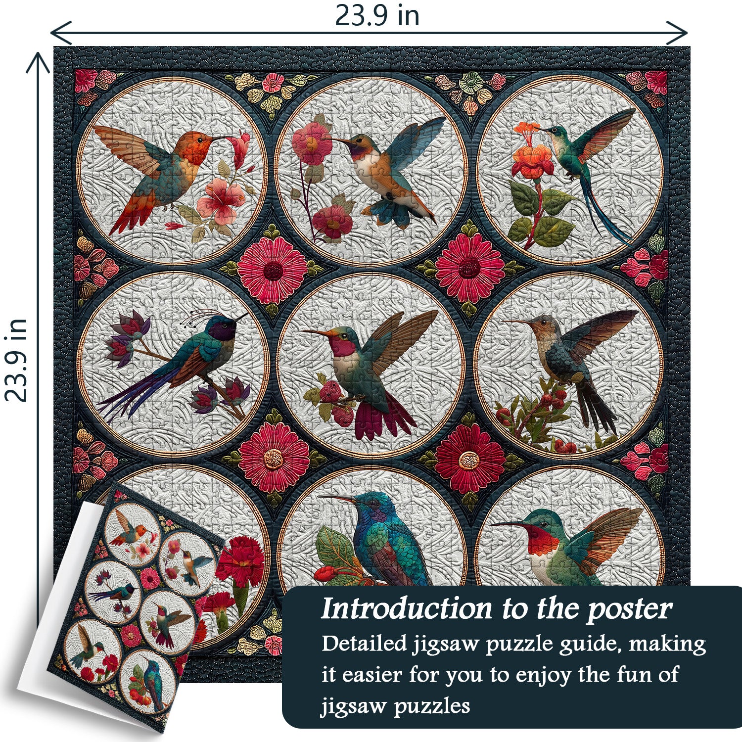 Hummingbirds tra i fiori puzzle puzzle 1000 pezzi