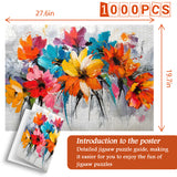 Colorful Floral Charm Jigsaw Puzzle 1000 Pieces