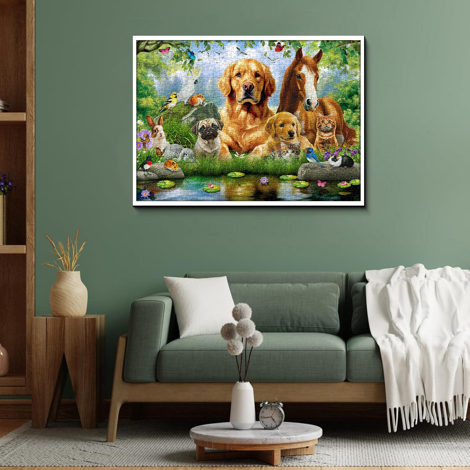 Pezzi del puzzle di jigsaw di gioia estiva 1000