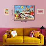 Beach Cat Party Jigsaw Puzzle 1000 pezzi