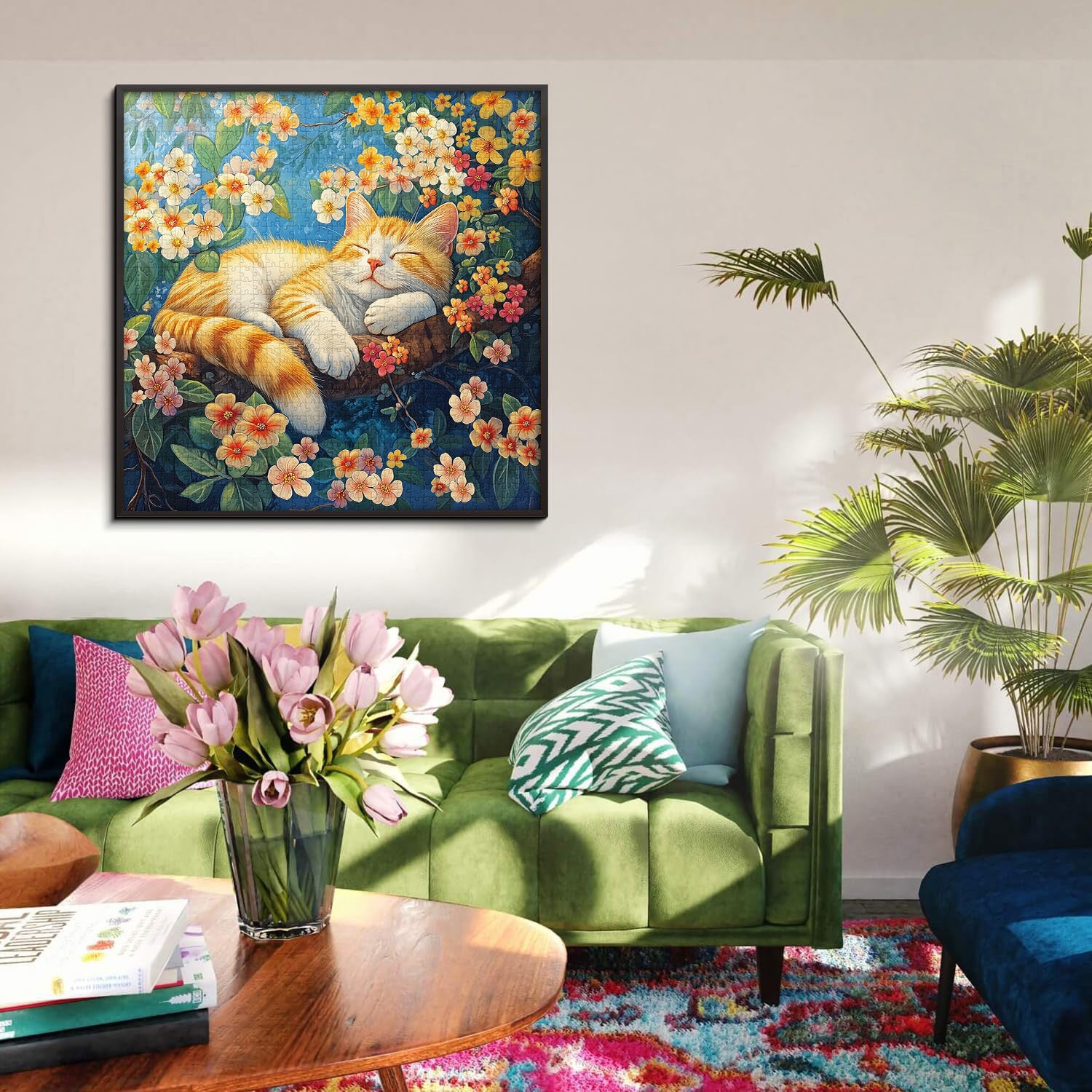 Blossoms and Cat Dreams puzzle puzzle 1000 pezzi