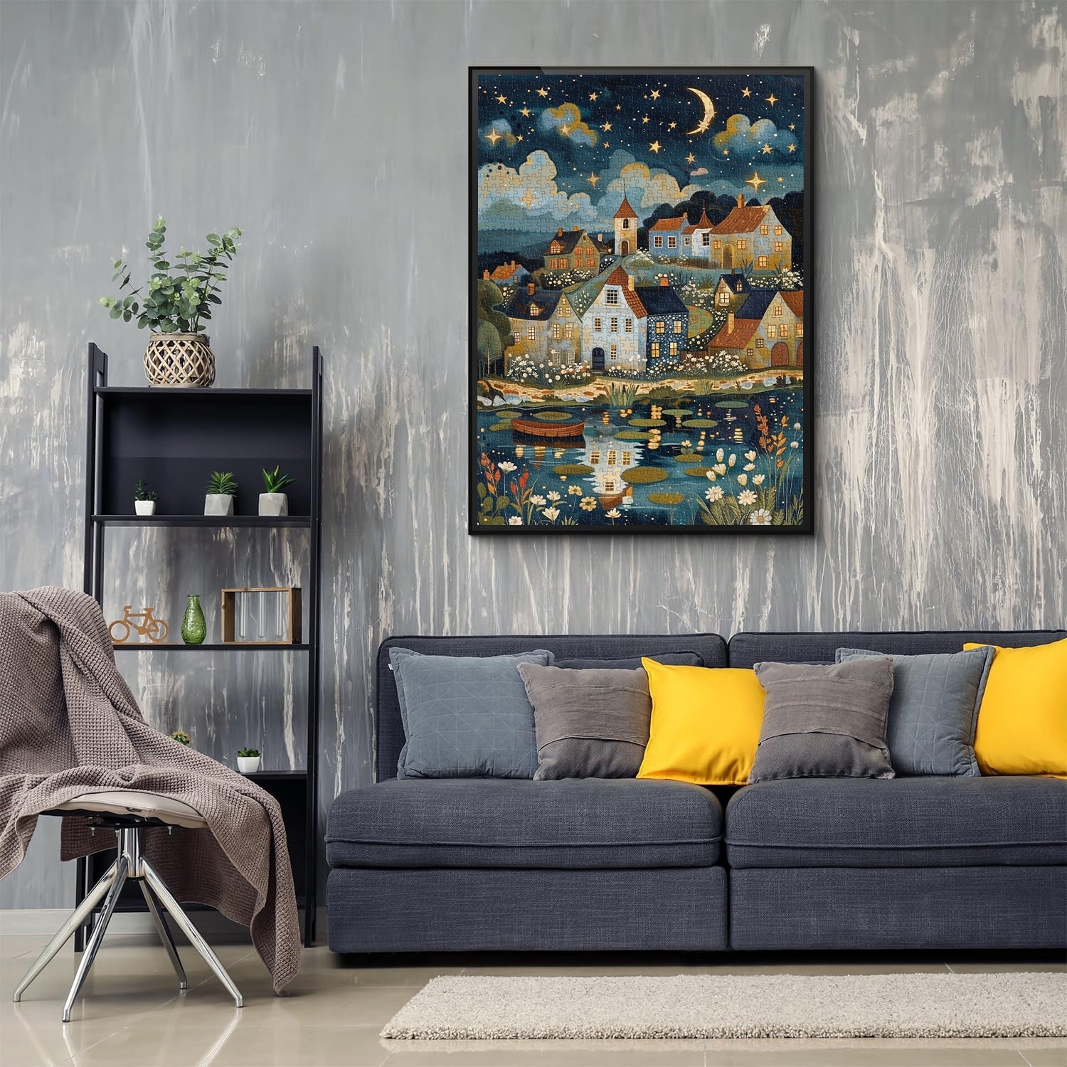 Silent Brook Village Jigsaw Puzzle 1000 pezzi
