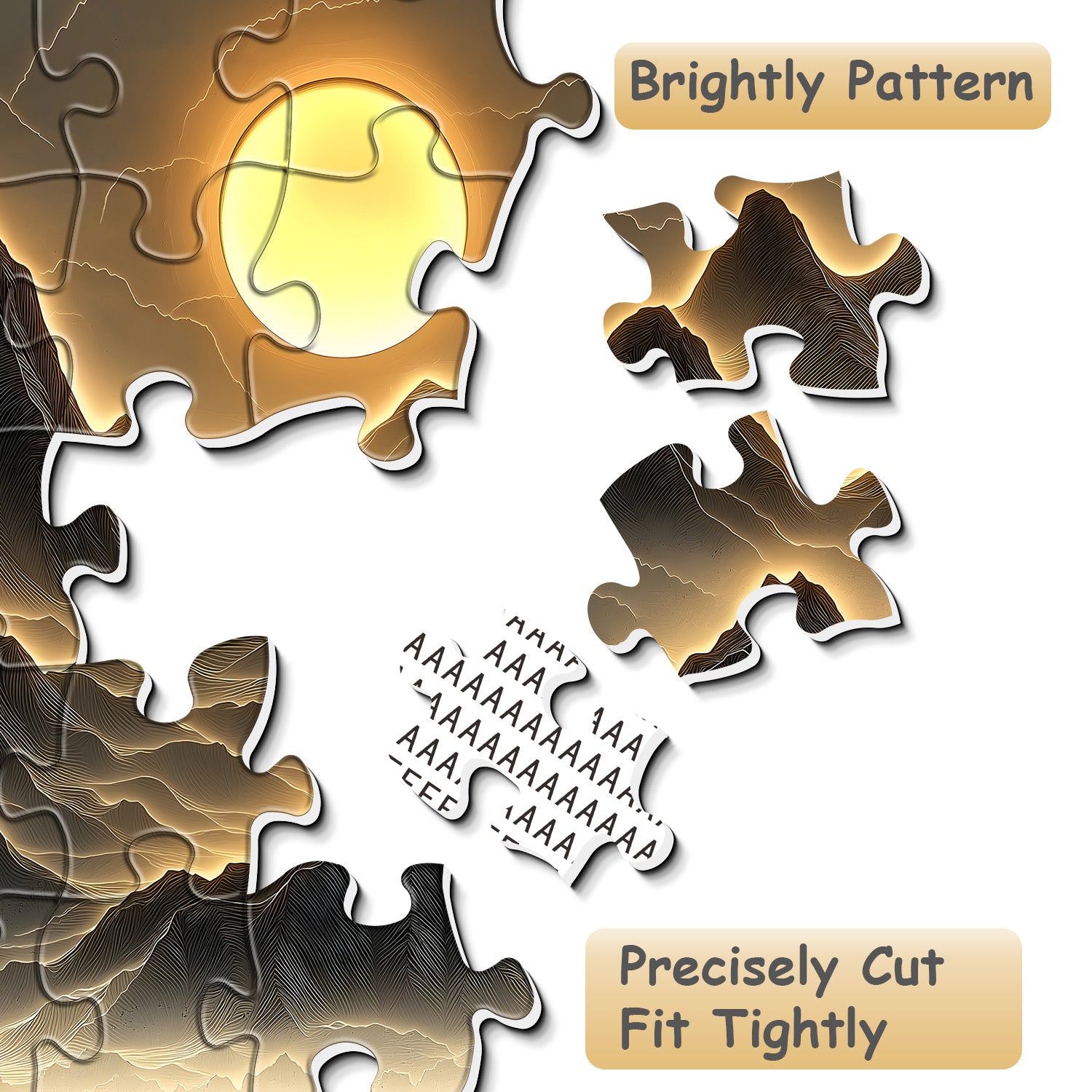 Golden Mountains Jigsaw Puzzle 1000 Pieces