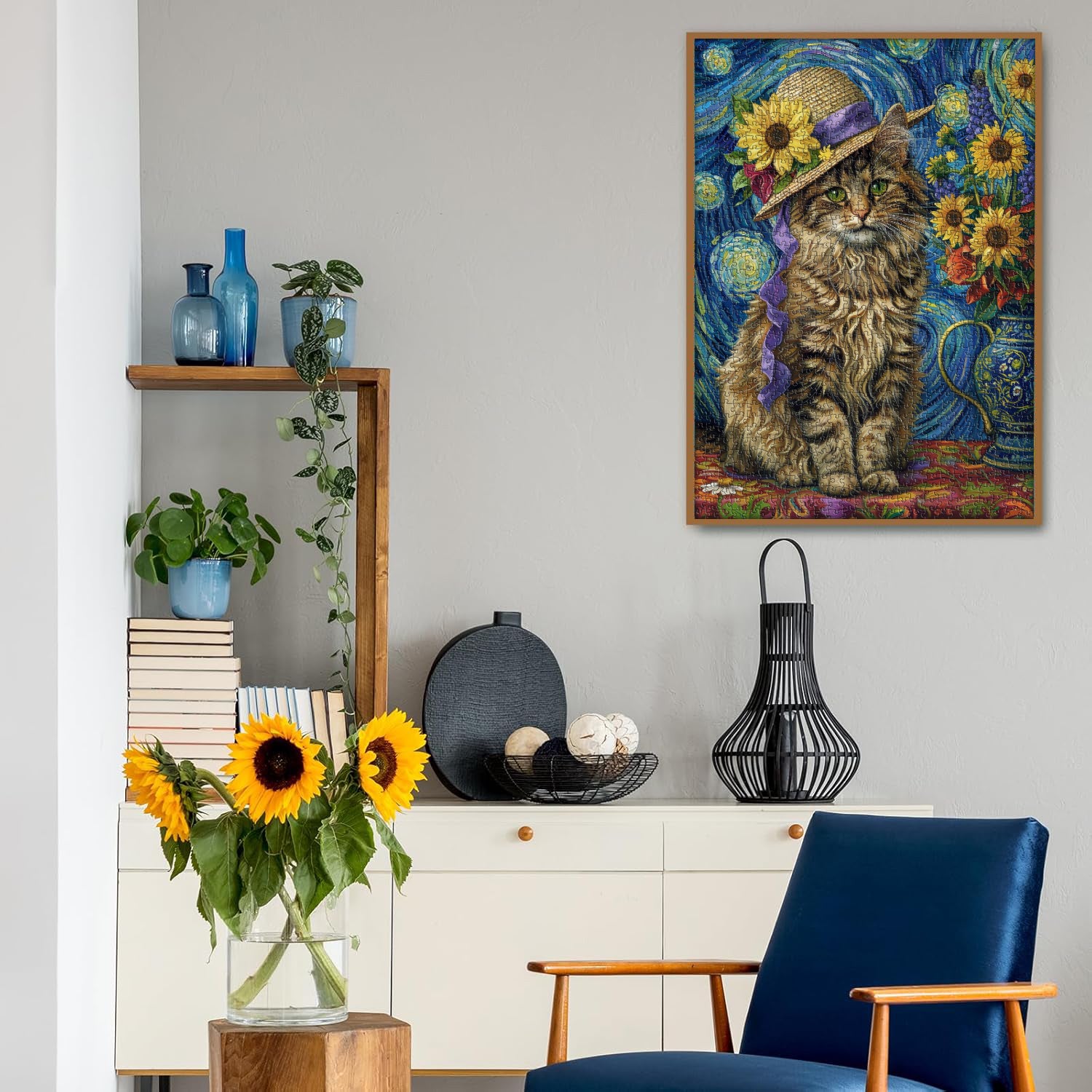 Van Gogh Cat puzzle puzzle 1000 pezzi