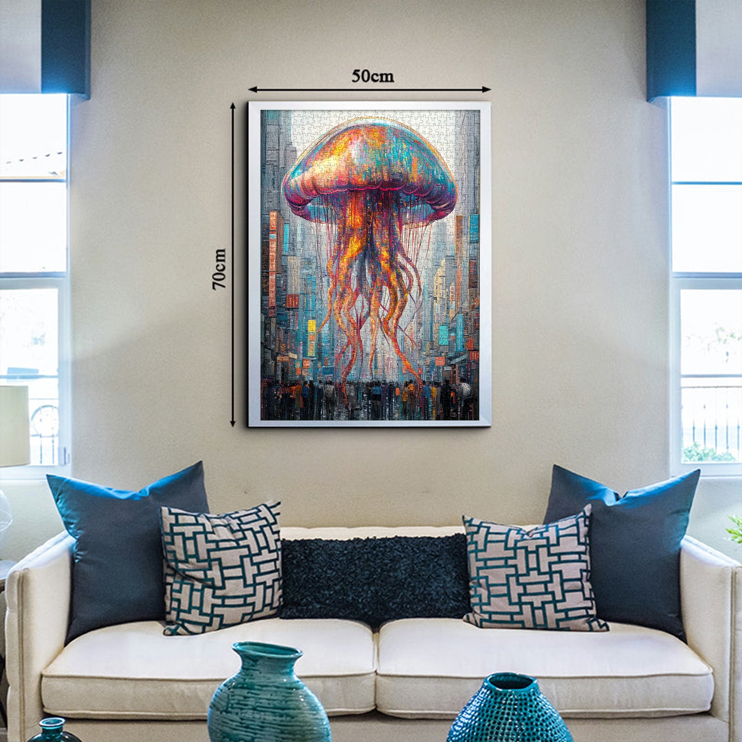 Puzzle puzzle di jellyfish neon 1000 pezzi